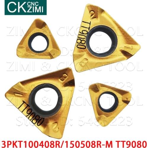 3PKT100408R-M TT9080 3PKT150508R-M TT9080 Carbide Milling inserts CNC lathe tools 3PKT 100408 Milling metal lathe tool for steel