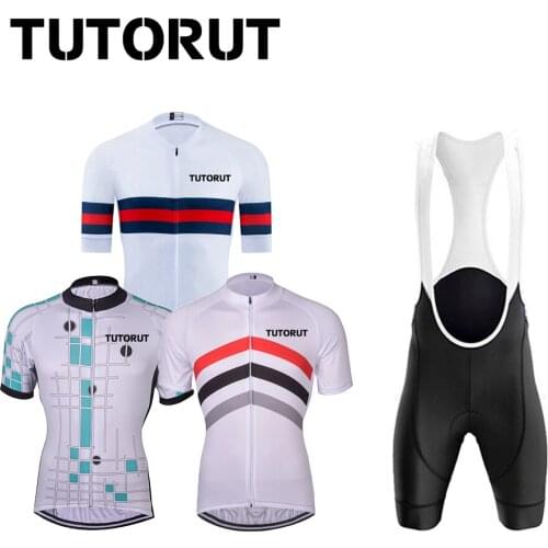 TUTORUT Bike Clothing For Men Cycling Clothing Summer Cycle Jersey Bicycle Racing Sportswear Breathable Quick Dry Short Sleeve