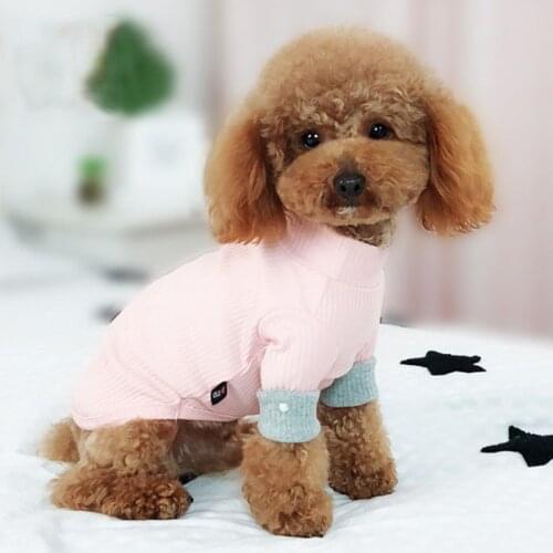 Chihuahua Spring Pearl Decorate Tshirt Pet Dog Clothes for Small Dogs Clothing Pug Cotton Vest for Yorkies Puppy Costume S-2XL