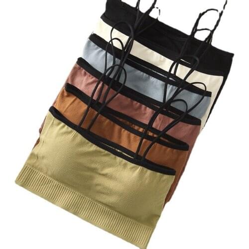 Women Tube Top Strapless Bandeau Bra Sexy Underwear Seamless Tops Sexy Lingerie Seamless Tube Bra Top Summer Womens Crop Top