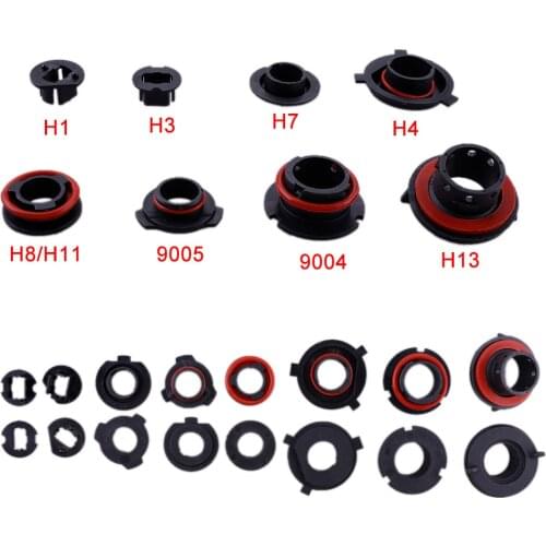 1Pair Car LED Headlight Light Lamp Bulb Adapter Holder Base Sockets Retainer For H1 H3 H4 H7 H11 H13 9004 9005