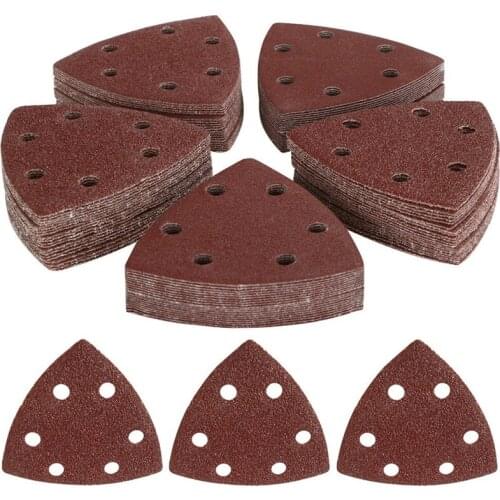 100pcs/kit 90mm Sanding Paper 40-180Grits Hook Loop Sand Pads Set Abrasive Tool Sander Disc for Polish Machine