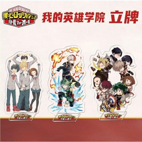 16cm Anime My Hero Academia Keychain Todoroki Shouto Cosplay Double Transparent Acrylic Key Chain Cute Funny Jewelry Fans Gift