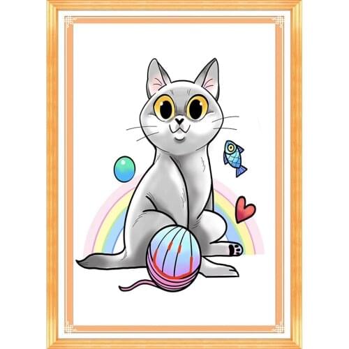 Old Street Home Full DIY diamond embroidery cat diamond painting Cross Stitch full square Rhinestone mosaic decoration