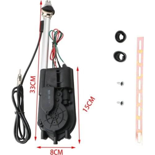 Car Radio FM Signal Receiving Antenna Car Electric Remote Control Automatic Enhancement Shrink Decoration Universal Modification