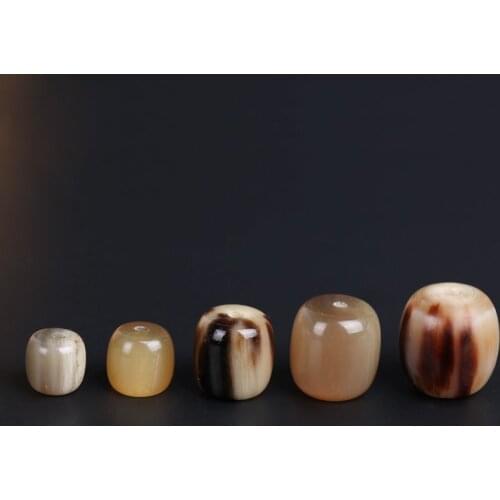 Handcrafted White Yak Horn Beads Natural Yak Horn Malas Markers Tibetan Malas Accessories Yak Horn Space Beads