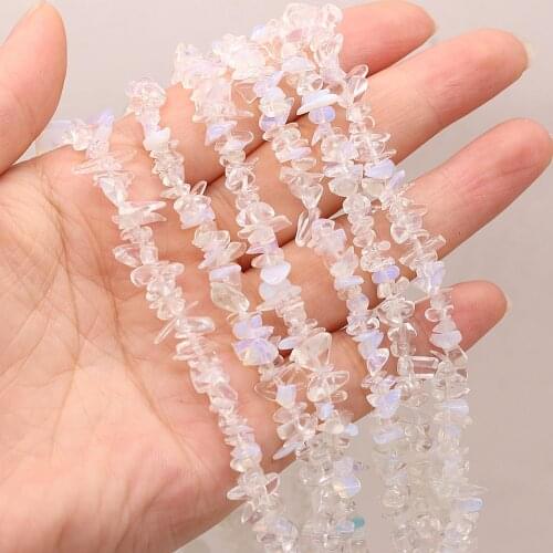 40CM Irregular Freeform Chip Gravel Beads Natural Opal Stones Beads For Jewelry Making DIY Necklace Bracelet 3x5-4x6mm