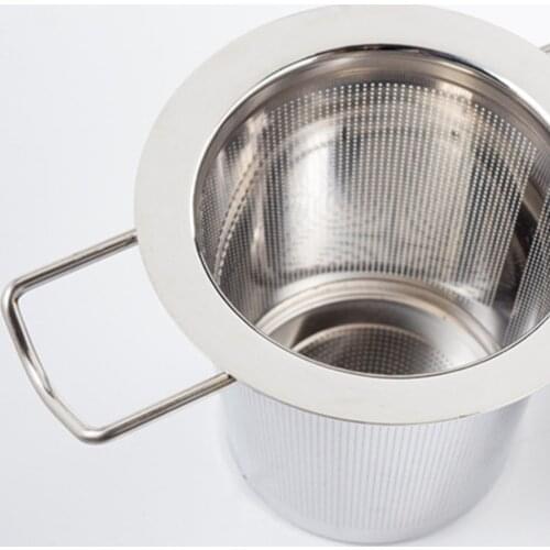 Tea Infuser Double Handles Hanging Tea Filter Steeping Strainer for Loose Leaf Tea Easy to Use Tea Accessories