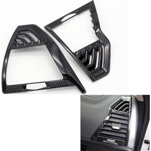 For BMW X3 G01 2018 ABS Carbon /Chrome matte Car Interior Side Air Conditioning Air Vent Outlet Cover Trim car Accessories