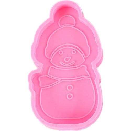 Pineapple House Snowman Keychain Epoxy Resin Mold Jewelry Pendants Silicone Mould DIY Crafts Decorations Casting Tool