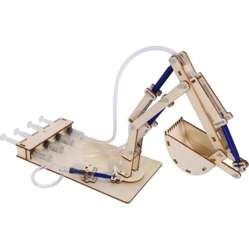 Hydraulic Excavator DIY Student Technology Small Production Science and Education Toy Model Science Experiment Toy