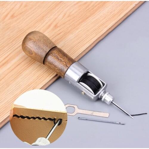 Leather craft Tool Carving Wax Line Hand Made Leather Tools Art Needle Sewing Machine 133mm leather tools
