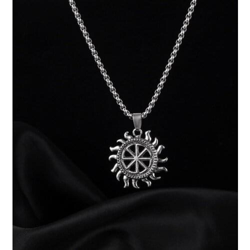 Mens Necklaces Hip Hop Fashion Chain Pendant Geometric Stainless Steel Necklace Simple Trend Punk Accessories Men Jewelry