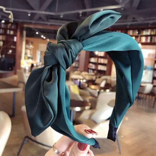 Korean Boutique Hairband Rabbit Ears Cloth Bow Headband Women Girls Hair Head Hoop Bands Accessories For Girl Hairbands Headwear