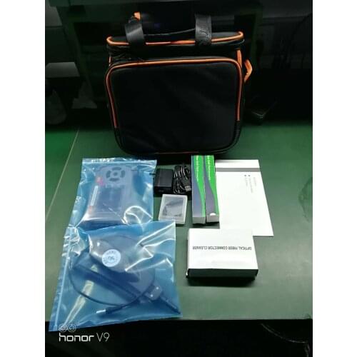 Fiber Optic Cleaning and Inspection Kit with Fiber Optic Microscope and LCD Monitor and Fiber Optic Connector Cleaner Pen