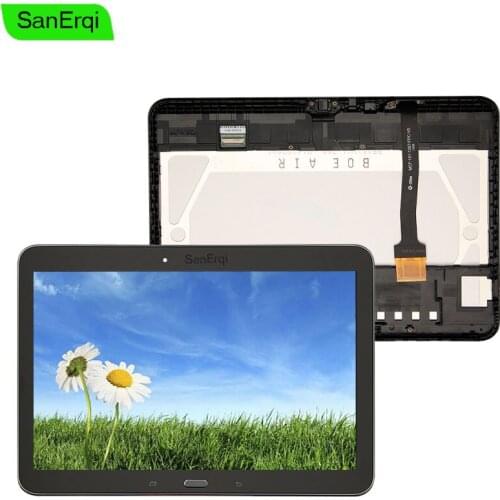 SanErqi 10.1" For Samsung Galaxy Tab 4 T530 T531 T535 LCD display touch screen Panel digitizer assembly with Frame free tools