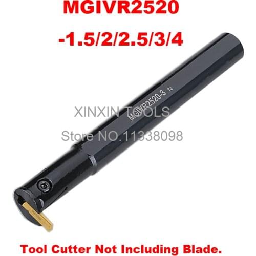 1PCS MGIVR2520-1.5 MGIVR2520-2 MGIVR2520-2.5 MGIVR2520-3 MGIVR250-4 Internal Grooving Turning Lathe Boring Bar Tool Holder