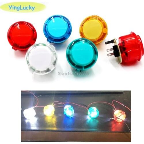 160pcs 30mm Button+60pcs 30mm Copy Sanwa Button LED Illuminated Arcade Push Button