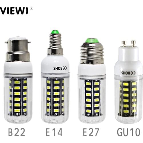 2X lampadina led e 14 E 27 B22 GU 10 7W super Ac Dc 12 24 36 volt corn bulb 110v 220v energy saving lamp 12v 24v 36v 48v lights