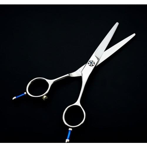 5.5 inch 440C two-tailed hairdressing scissors Professional Barber Salon Hair Cutting Thinning Scissors Shears Hairdressing
