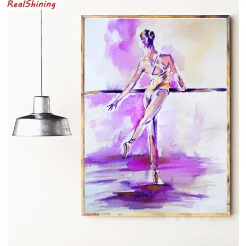 5D Diy Diamond Painting Cross Stitch full Square Diamond Embroidery Ballet girl picture for room Decor H2324