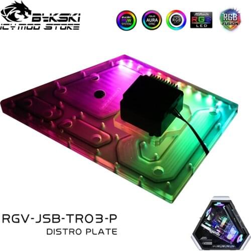 Bykski Waterway Board Reservoir Liquidcooling System Water Tank Acrylic Tranperant for JONSBO TR03 RGV-JSB-TR03-P