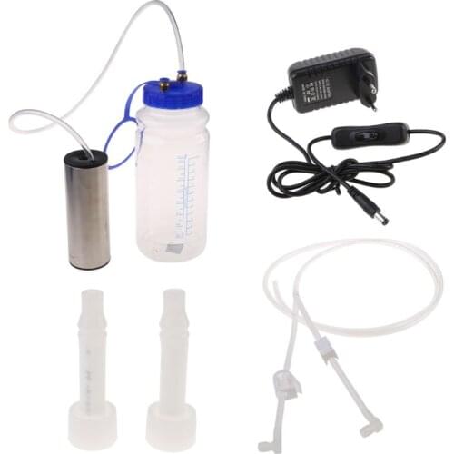Goat Milker Machine Electric Portable Cow Sheep Milking Machine Set Manual Pump One Teat Milker with Pulse Controller(for Sheep)