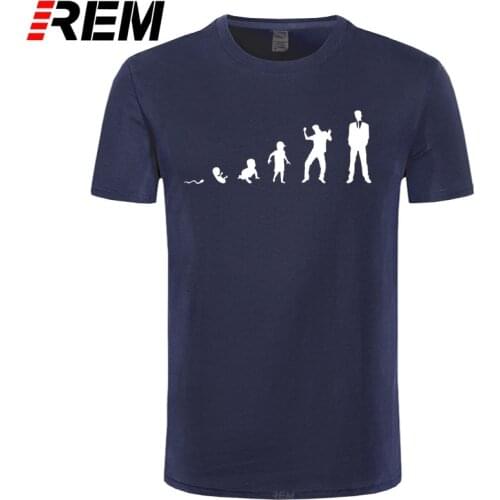 REM Evolution T-shirt Sperm Child Juvenile Adult Human Growth Humor Tshirt Fashion Brand Men T Shirt Funny Hip Hop Fitness Tees