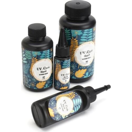 UV/sunlight Resin Hard Glue Ultraviolet Transparent LED DIY Tools small silicone molds Clear Resin Glue for DIY Jewelry Making