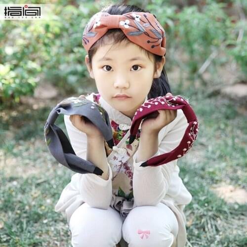 Used for sewing and embroidery embroidery ethnic style ribbon embroidered headdress to give girls gifts