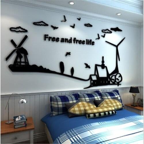 Черные наклейки на стену JIANING China At AliExpress