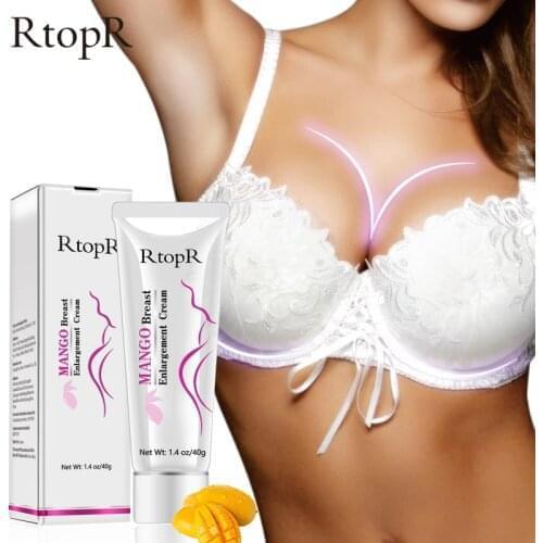 40g RtopR Mango Breast Enlargement Cream Effective Fast Lifting Firming Bust Massage Cream Help Grow Up Breast Size TSLM1