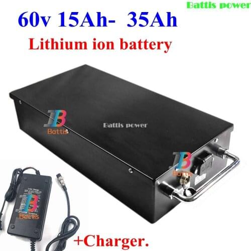 60V 20Ah 25Ah 30Ah 12Ah 15Ah 18Ah Lithium ion battery li ion chargeable battery for harley citycoco scooter bicycle + charger
