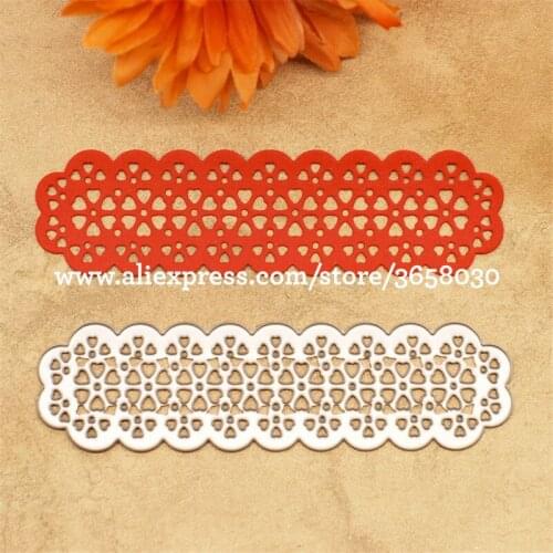 Heart Lace Metal Die cutting Dies For DIY Scrapbooking Photo Album Decorative Embossing Folder Stencil Die Cut 8072505
