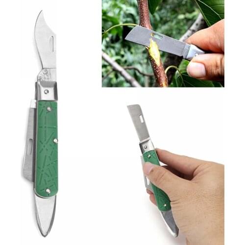 Multifunctional Folding Seedling Orchards Grafting Knife Inoculation Garden Lightweight High Carbon Steel Material Cutting Tool