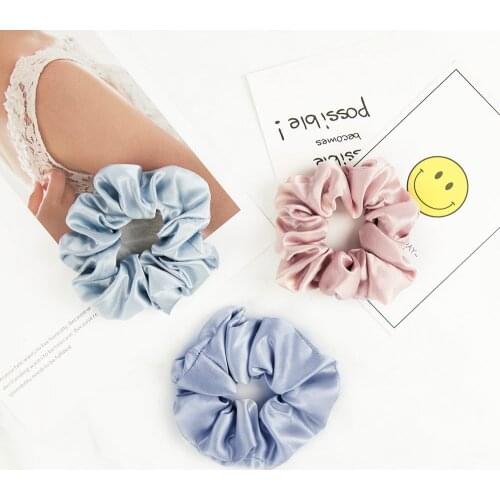 3/5 Pack 100% Pure Silk Cheap Scrunchies Sets Hair Head Band Accessories For Womens Soft Hair Care