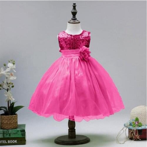 New Girls Dress Wedding Lace Party Princess Appliques Flower Dresses For Girls Teenage Summer Children Clothes Kids Clothing