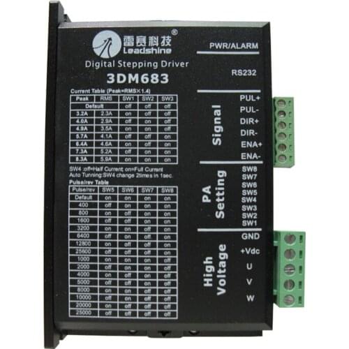 New Leadshine 3DM683 Digital Stepper Drive work parameter 60 VDC 0.5A to 8.3A
