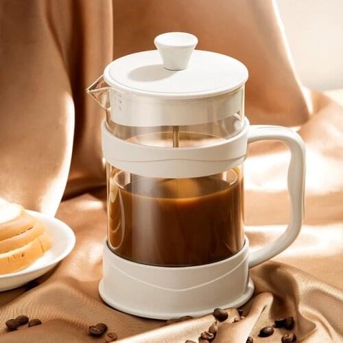 Portable Manual French Presses Pot Coffee Maker Hand Filter Pot Glass Tea Maker Coffee Machine Percolator Coffee Drinkware