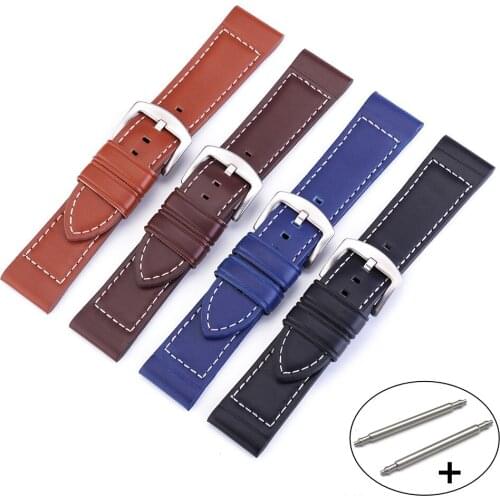 Genuine Leather Watch Band Strap for Samsung Galaxy Watch 42 46mm Gear S3 Sport WatchBand 20 22mm Replacement Bracelet Strap