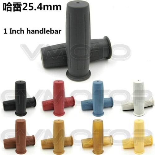 For Harley Colors Available Rubber Motorcycle Handle Bar Grips Universal Motorbike parts Retro Barrel Motorbike Handlebar Grip