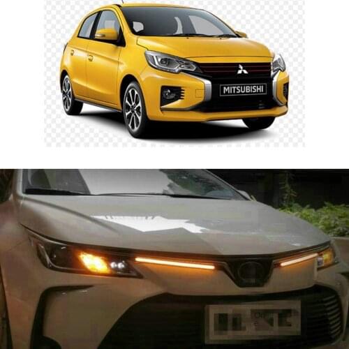 LED Daytime Running Light DRL Turn Signal Lamp For mitsubishi Space CARISMA Colt Galant diamante eclipse galloper mirage santamo