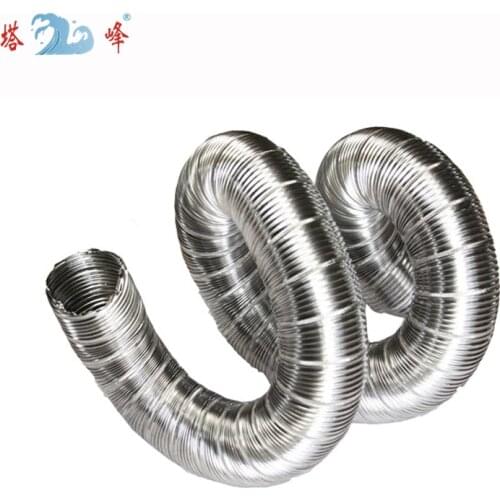 50cm length 304 stainless steel duct Ventilation fume hot air steam exhaust pipe Various specifications 32mm-100mm diameter
