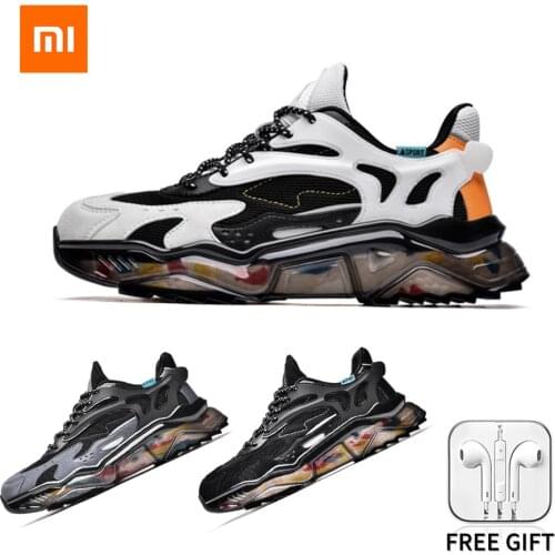 Xiaomi Youpin Men Sneakers Outdoor Casual Shoes Men’s 2021 Fashion Breathable Non-Slip Platform Sport Dad Shoes Male Size 39-45