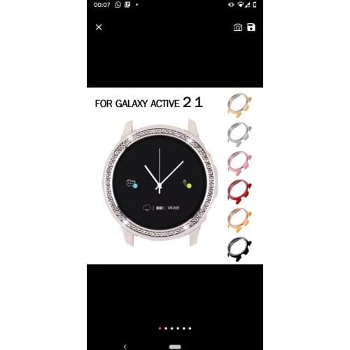 Hard PC Smart Watch Protector Case Luxury Diamond Watch Cover Bumper Protective Shell for Samsung Galaxy Watch Active 2 40 44mm