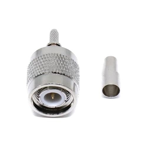 10pcs TNC Male Plug Crimp for RG316 RG174 LMR100 Cable RF Coaxial Adapter Connectors