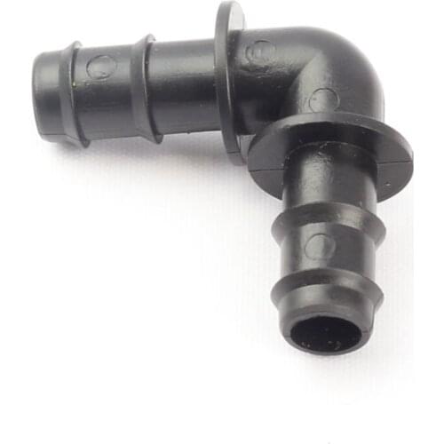 20pcs DN16 90 Degree Plastic Elbow Angle Bend Micro Drip Irrigation Pipe Fittings Garden Water Hose Connectors