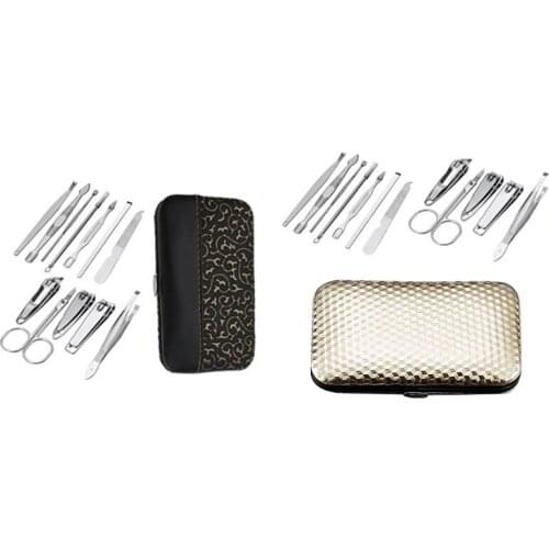 28TA Professional Nail Care kit Manicure Grooming Set with Travel Case