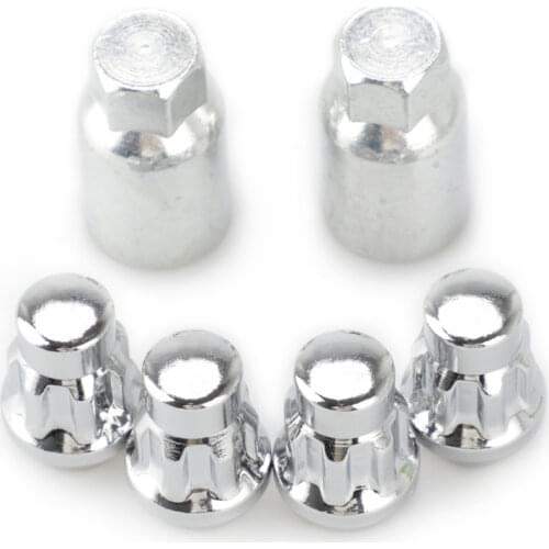 4 Anti Theft Nuts+2keys M12*1.5 Wheel Nuts M12x1.5 Oem Rims Auto Accessories 33mm For Chevrolet Mitsubishi Mazda Kia YC101517