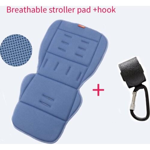Baby stroller accessories Stroller seat cushion Soft pram pad General matterss Seat liner Stroller hook for four seasons